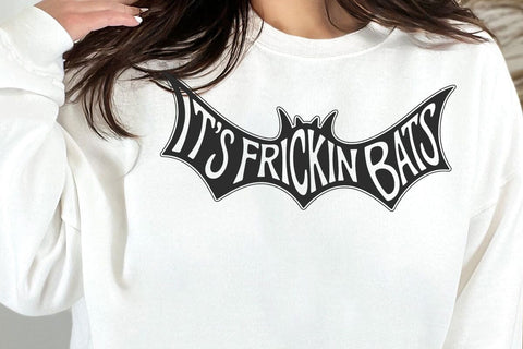 Its Frickin Bats SVG PNG, Halloween Sleeve svg, Trendy Halloween svg SVG DesignDestine 