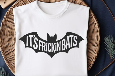 Its Frickin Bats SVG PNG, Halloween Sleeve svg, Trendy Halloween svg SVG DesignDestine 