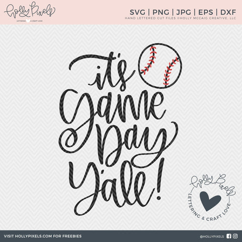 It's Game Day Y'all! Southern Baseball SVG Design for Baseball Mom SVG Ikonart Design Shop 