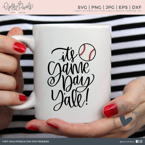 It's Game Day Y'all! Southern Baseball SVG Design for Baseball Mom SVG Ikonart Design Shop 