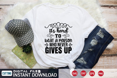 it's hard to beat a person who never gives up svg SVG designer krishna 