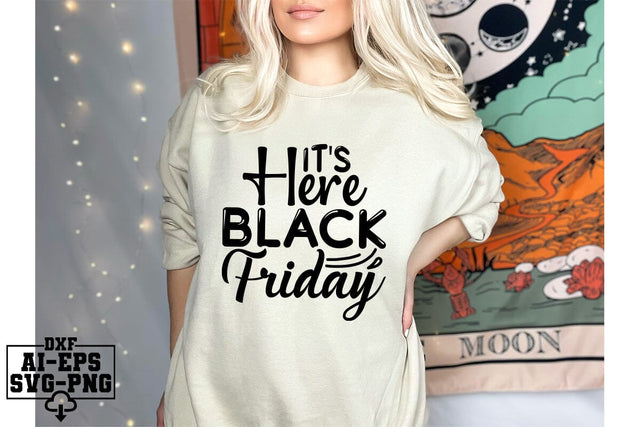 It's Here Black Friday Svg Cut Files Creative Art SVG CraftlabSvg55 