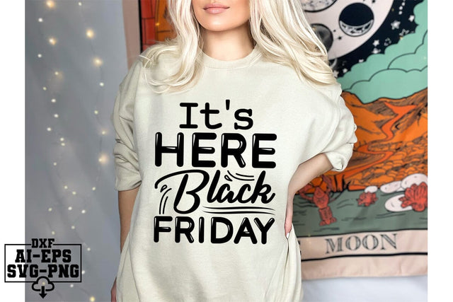 It's Here Black Friday Svg Cut Files Creative Art SVG CraftlabSvg55 