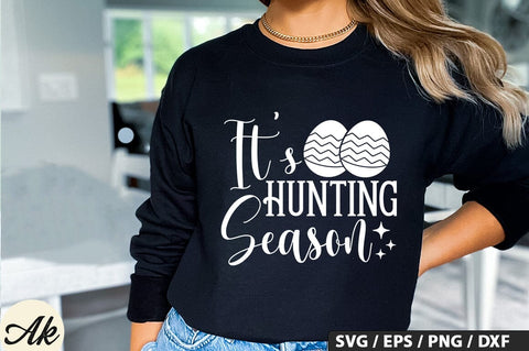 It's Hunting Season SVG And Sticker PNG Design SVG akazaddesign 