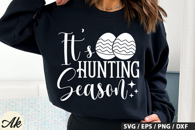 It's Hunting Season SVG And Sticker PNG Design SVG akazaddesign 