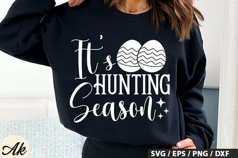 It's Hunting Season SVG And Sticker PNG Design SVG akazaddesign 