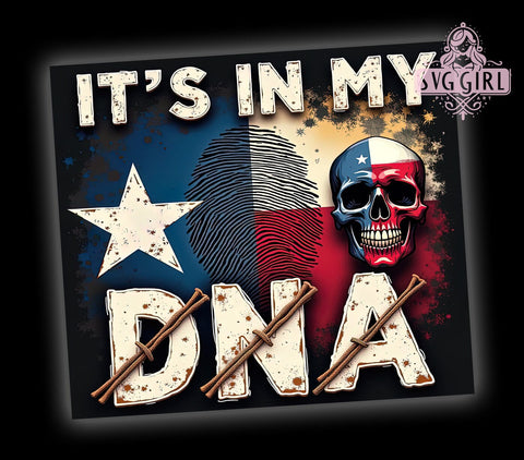 It's in My DNA Tumbler, 20oz Sublimation Wrap, Inspirational Drinkware, Unique Tumbler Design, DNA Theme Tumbler, Digital Download, Custom Tumbler Art, Science Lover Gift Sublimation SvggirlplusArt 