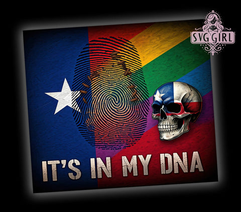 It's in My DNA Tumbler, 20oz Sublimation Wrap, Inspirational Drinkware, Unique Tumbler Design, DNA Theme Tumbler, Digital Download, Custom Tumbler Art, Science Lover Gift Sublimation SvggirlplusArt 