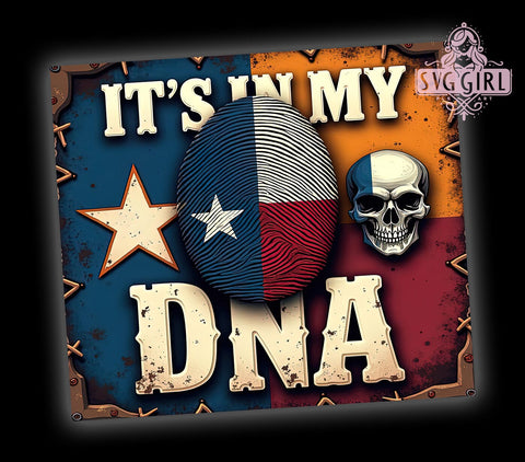 It's in My DNA Tumbler, 20oz Sublimation Wrap, Inspirational Drinkware, Unique Tumbler Design, DNA Theme Tumbler, Digital Download, Custom Tumbler Art, Science Lover Gift Sublimation SvggirlplusArt 