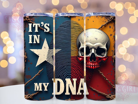 It's in My DNA Tumbler, 20oz Sublimation Wrap, Inspirational Drinkware, Unique Tumbler Design, DNA Theme Tumbler, Digital Download, Custom Tumbler Art, Science Lover Gift Sublimation SvggirlplusArt 