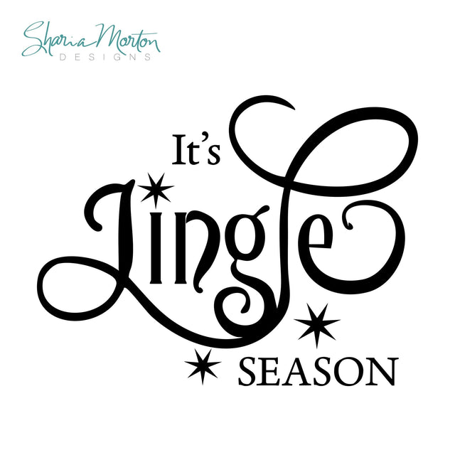 It’s Jingle Season Christmas Vinyl Cut File SVG Sharia Morton Designs 