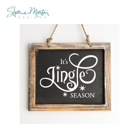 It’s Jingle Season Christmas Vinyl Cut File SVG Sharia Morton Designs 
