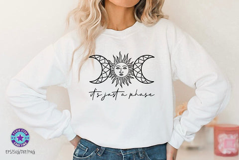 It's just a phase, Wildflower, Celestial SVG SVG FiveStarCrafting 