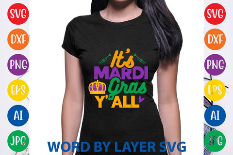 It's Mardi Gras Y'all SVG DESIGN SVG Rafiqul20606 