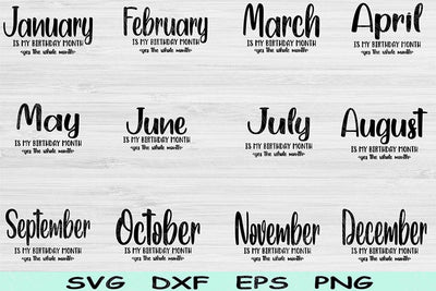 Its My Birthday Svg Bundle, Is My Birthday Month Yes The Whole Month Svg Files for Cricut, Birthday Shirt Svg, September Girl Svg, October SVG TiffsCraftyCreations 