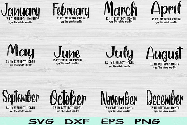 Its My Birthday Svg Bundle, Is My Birthday Month Yes The Whole Month Svg Files for Cricut, Birthday Shirt Svg, September Girl Svg, October SVG TiffsCraftyCreations 