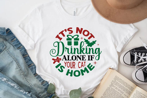 Its not drinking alone if your cat is home SVG Angelina750 
