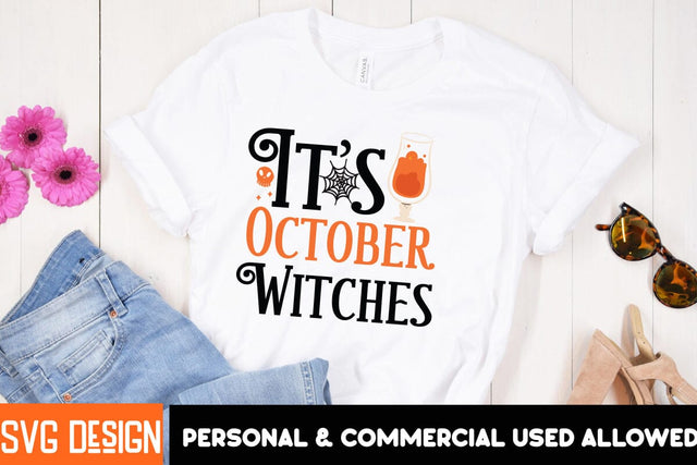 It's October Witches, Halloween SVG Quotes,Halloween PNG, Halloween SVG SVG BlackCatsMedia 