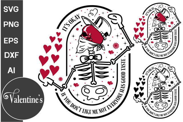 Its Okay If You Don't Like Me Not Everyone Has Good Taste Round Sign SVG Design, SVGs, Food & Drink, Print & Cut, Quotes and Sayings SVG DesignPlante 503 