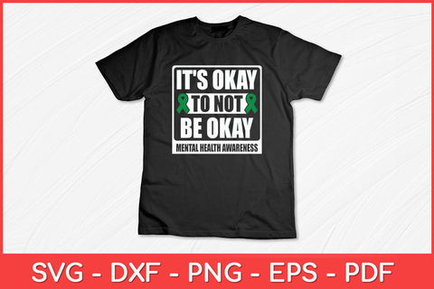 It's Okay To Not Be Okay Human Brain Counselor Therapist Svg Design SVG artprintfile 