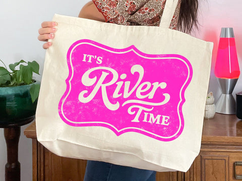 It's river time png, distressed river png, river life png, pink river time png, trendy river time shirt SVG DesignDestine 
