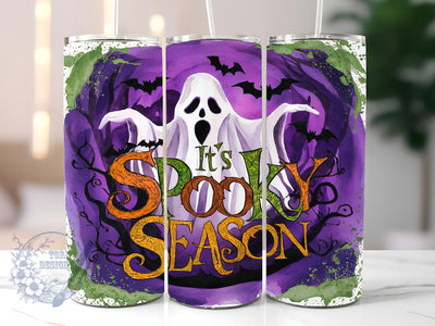 It's Spooky Season 20oz Skinny Tumbler, Halloween Tumbler Png, Straight & Tapered Tumbler Wrap, Instant Digital Download Sublimation ToriDesigns 