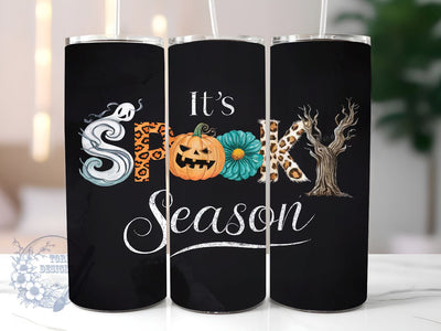 It's Spooky Season 20oz Skinny Tumbler, Spooky Tumbler Png, Straight & Tapered Tumbler Wrap, Instant Digital Download Sublimation ToriDesigns 