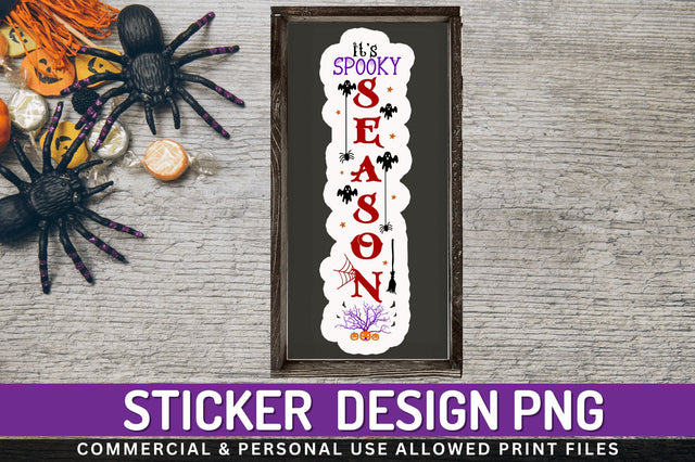Its spooky season Stickers Design Sublimation Regulrcrative 