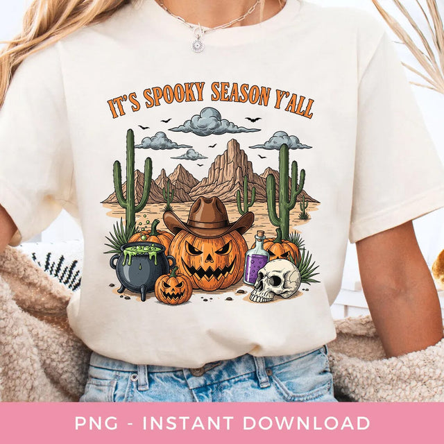 Its Spooky Season Yall Halloween PNG Sublimation BOO-design 