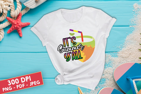It's Summer Y'all Sublimation Design Sublimation CraftLabSVG 