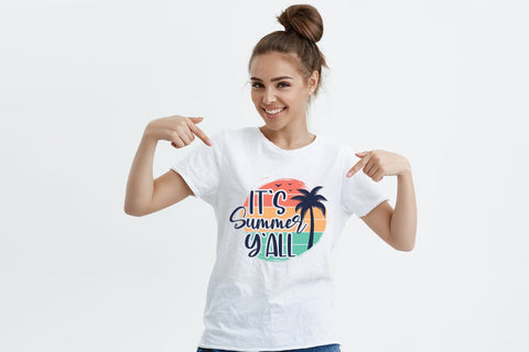 It's Summer Y'all, Summer Sublimation Sublimation CraftLabSVG 