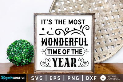 Its the most wonderful time of SVG Design SVG Regulrcrative 