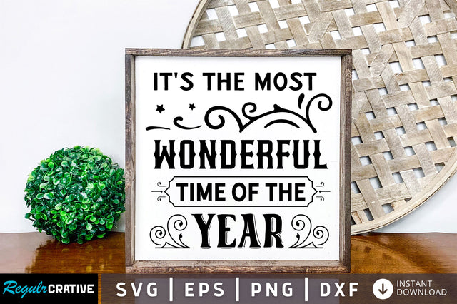 Its the most wonderful time of SVG Design SVG Regulrcrative 