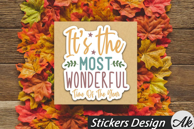 Its the most wonderful time of the year Stickers Design SVG akazaddesign 