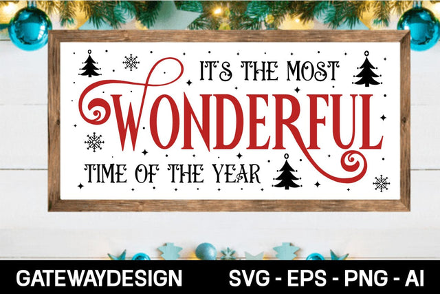 It's The Most Wonderful Time Of The Year Svg Design SVG designmaster24 