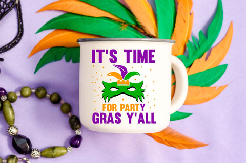 its time for party gras yall Svg Design SVG Regulrcrative 