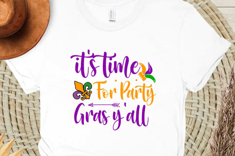 its time for party gras yall Svg Design SVG Regulrcrative 