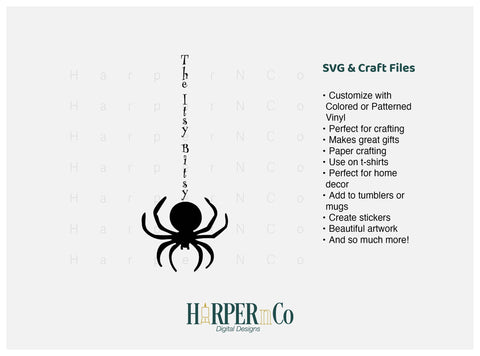 Itsy Bitsy SVG PNG Cut EPS File SVG HarperNCo 