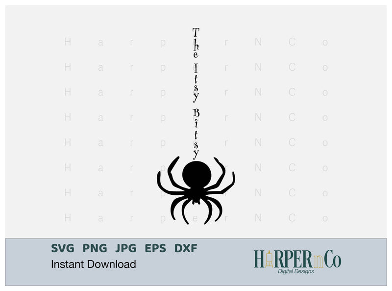 Itsy Bitsy SVG PNG Cut EPS File SVG HarperNCo 