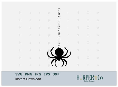 Itsy Bitsy SVG PNG Cut EPS File SVG HarperNCo 