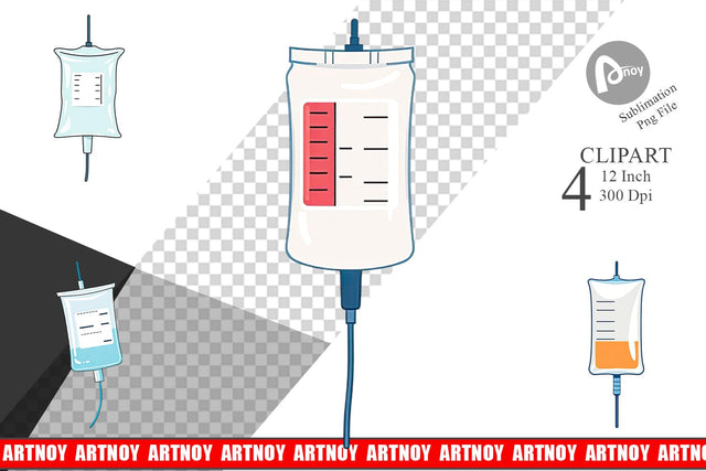 IV Drip Clipart Sublimation artnoy 