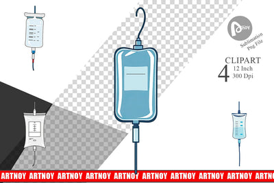 IV Drip Clipart Sublimation artnoy 