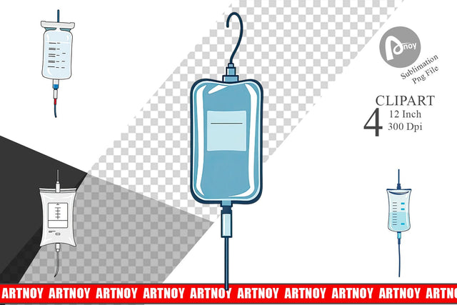 IV Drip Clipart Sublimation artnoy 