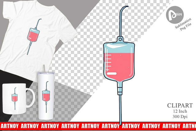 IV Drip Clipart Sublimation artnoy 
