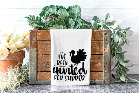 I've Been Invited To Supper Thanksgiving SVG SVG Pickled Thistle Creative 