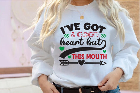 Ive got a good heart but this mouth SVG Angelina750 