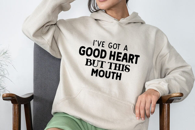 Ive Got A Good Heart But This Mouth SVG Angelina750 