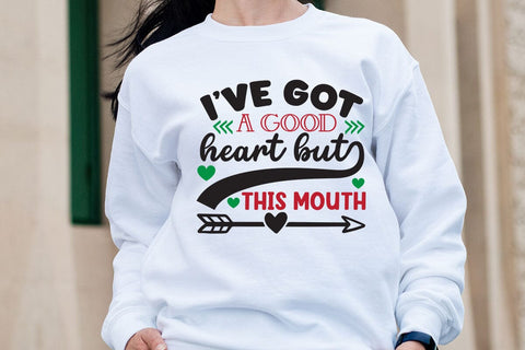 Ive got a good heart but this mouth SVG Angelina750 