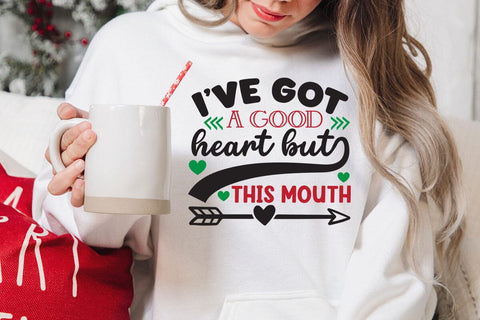Ive got a good heart but this mouth SVG Angelina750 