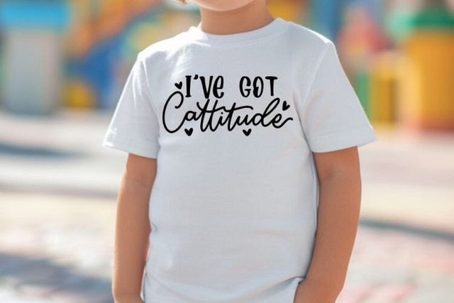 I've Got Cattitude SVG | Kids Quotes Design SVG Cut File SVG dapiyupi store 